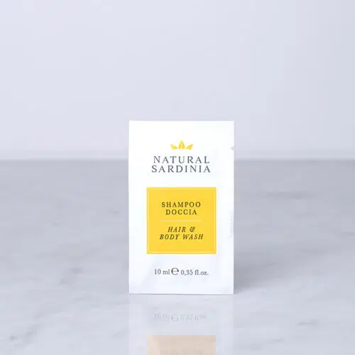 natural sardinia doccia shampoo hotel bustina 10 ml