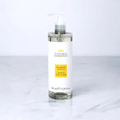 natural sardinia dispenser doccia shampoo pieno hotel 380 ml