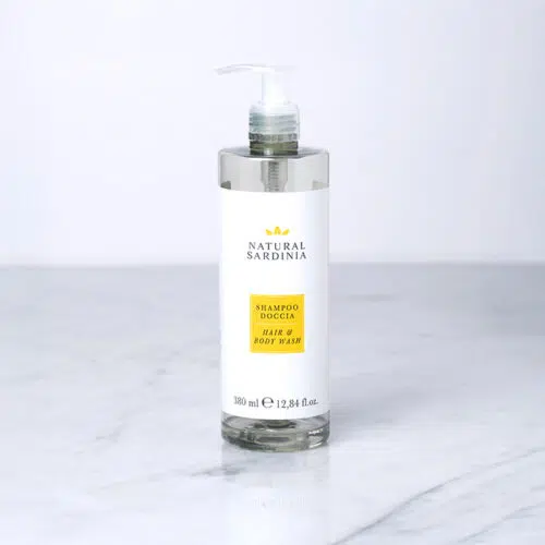 natural sardinia dispenser doccia shampoo vuoto hotel 380 ml